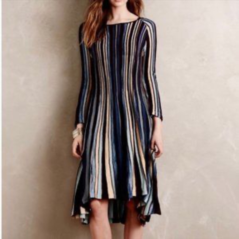 Anthropologie MOTH Nora Knit Swing Sweater Dress NWT